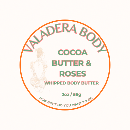 COCOA BUTTER & ROSES WHIPPED BODY BUTTER 2 0Z