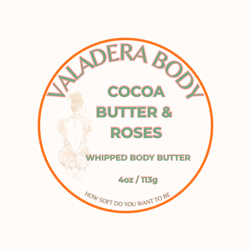 COCOA BUTTER & ROSES WHIPPED BODY BUTTER 4 OZ
