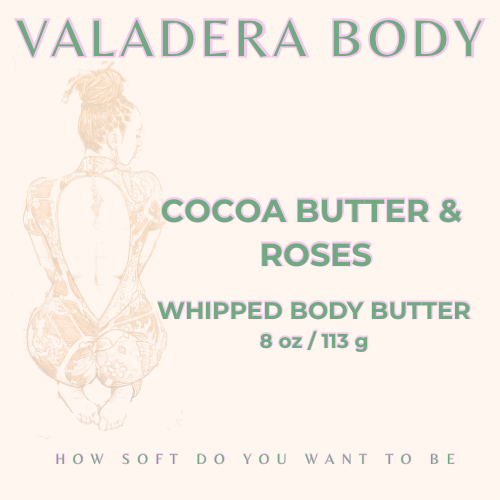 COCOA BUTTER & ROSES WHIPPED BODY BUTTER 8 OZ
