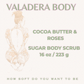 COCOA BUTTER & ROSES WHIPPED SUGAR SCRUB 16 OZ