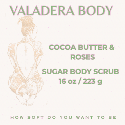 COCOA BUTTER & ROSES WHIPPED SUGAR SCRUB 16 OZ